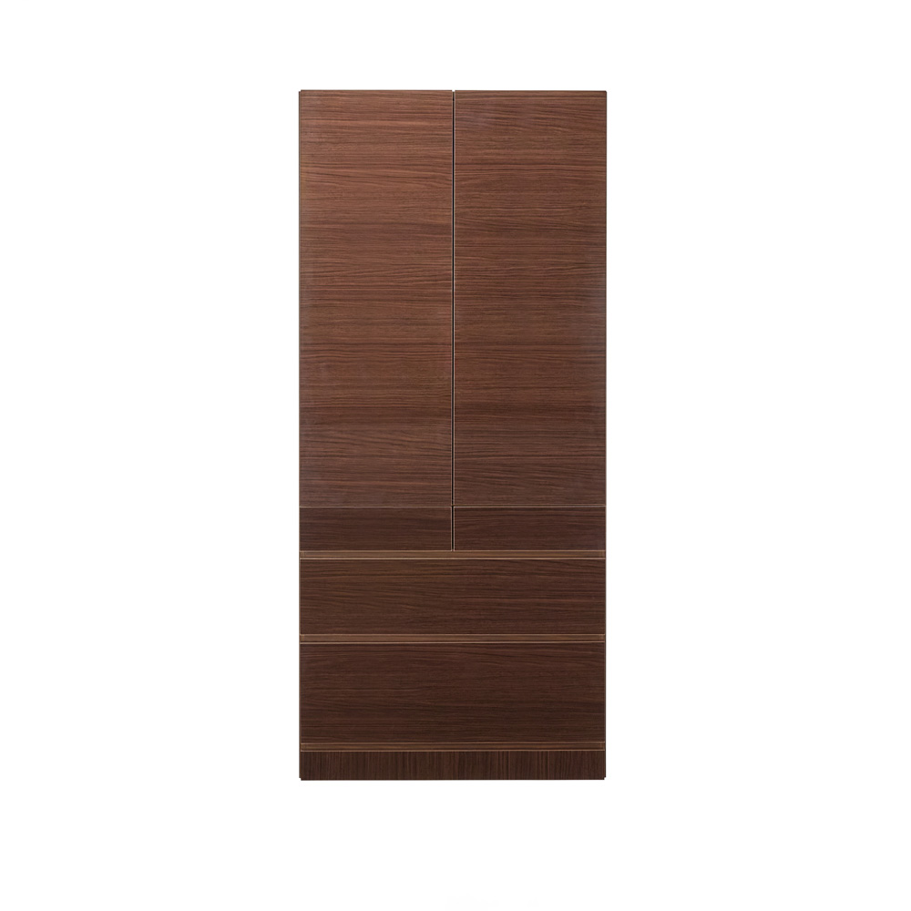 リビングワードローブ 棚チェストタイプ 幅80cm奥行56cm高さ180cm ワードローブ クローゼット 衣類収納 589810