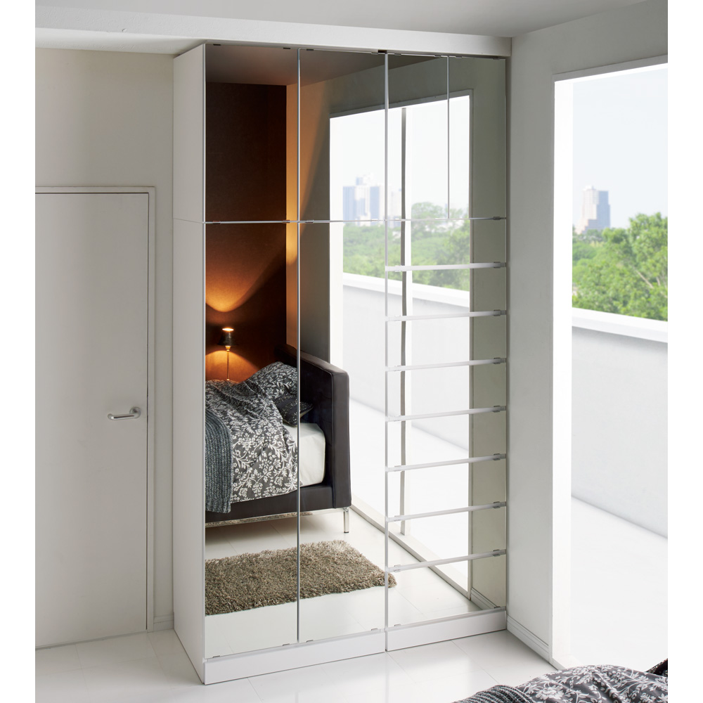 【日本製】シンプルスタイルワードローブ 幅39cm（左開き）奥行56cmタイプ ワードローブ クローゼット 衣類収納 589902