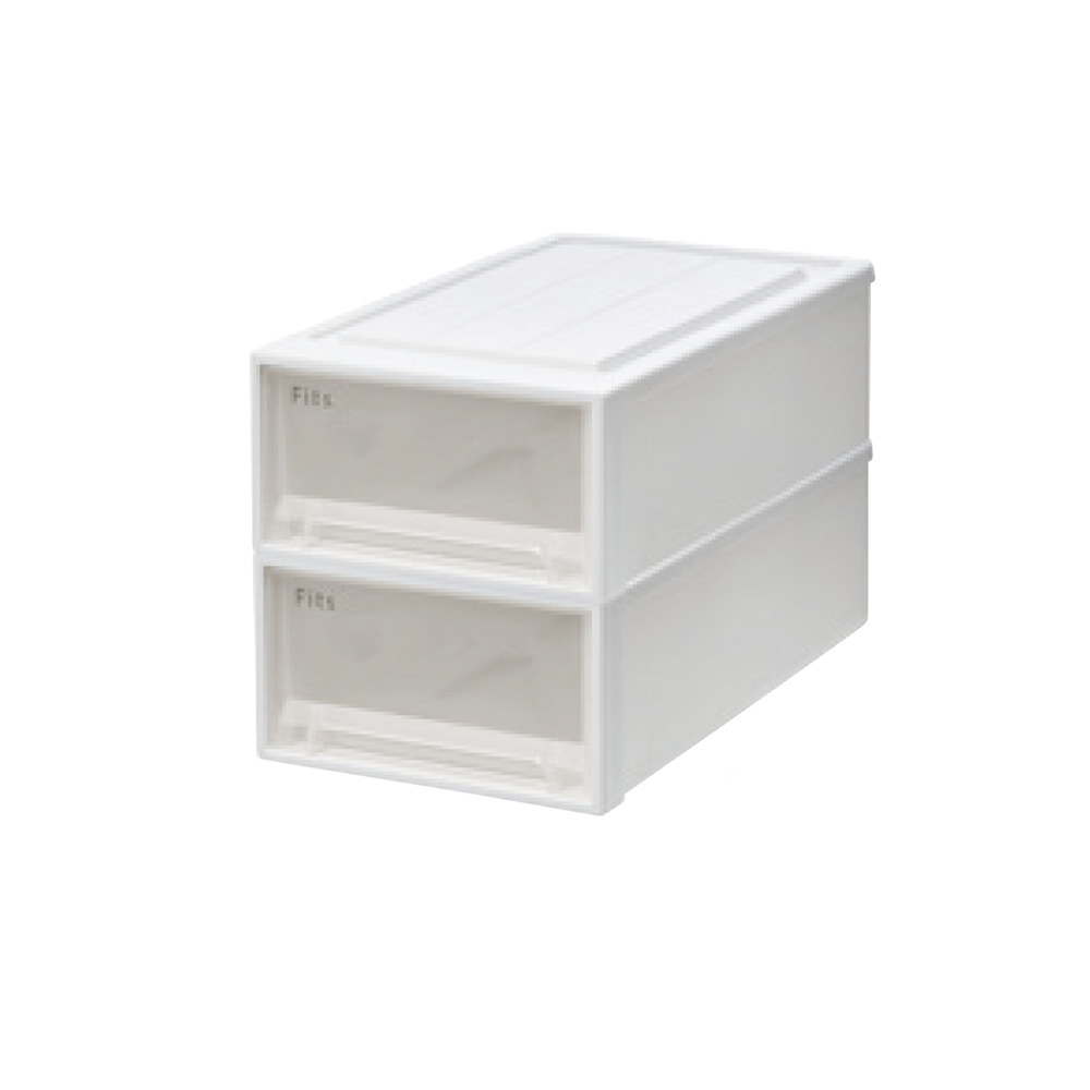 Fits フィッツ収納ケース クローゼットタイプ 奥行53cm幅30cm高さ18cm 2個組 収納ボックス 小物収納 フリーボックス 590001