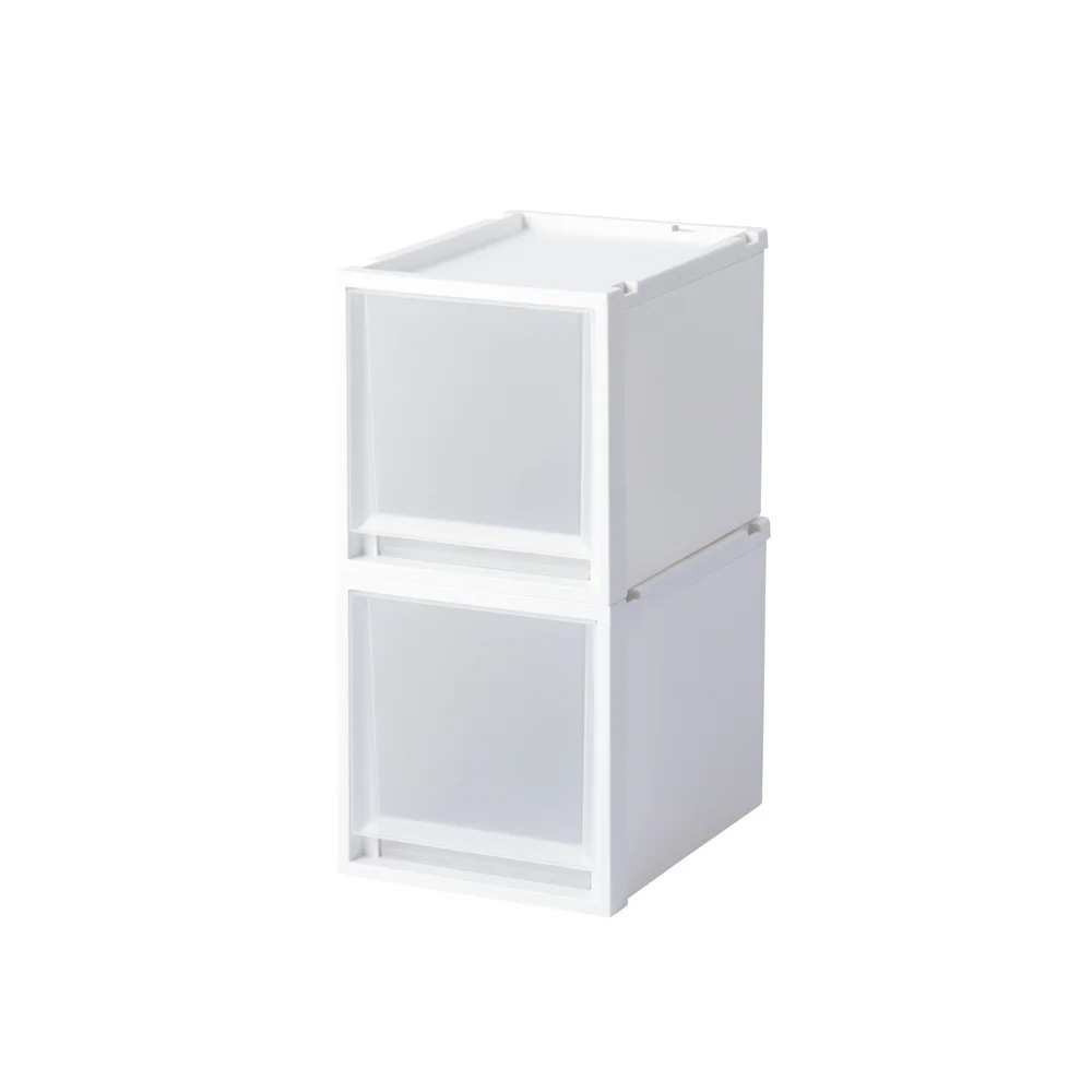 奥行40cmで家中どこでも使えるフィッツケースマルチ 2個組(幅30cm高さ30cmタイプ) 収納ボックス 小物収納 フリーボックス 590022