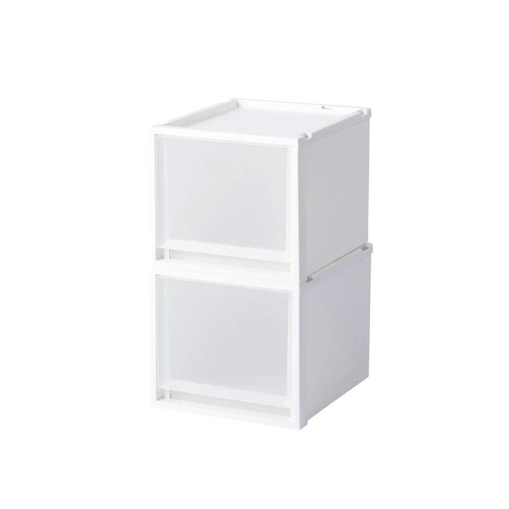 奥行40cmで家中どこでも使えるフィッツケースマルチ 2個組(幅35cm高さ30cmタイプ) 収納ボックス 小物収納 フリーボックス 590025