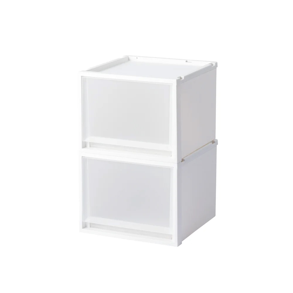 奥行40cmで家中どこでも使えるフィッツケースマルチ 2個組(幅40cm高さ30cmタイプ) 収納ボックス 小物収納 フリーボックス 590028