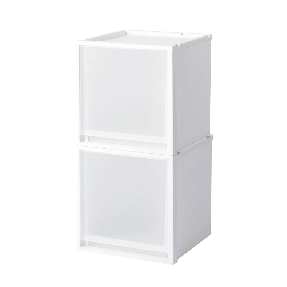 奥行40cmで家中どこでも使えるフィッツケースマルチ 2個組(幅40cm高さ40cmタイプ) 収納ボックス 小物収納 フリーボックス 590029