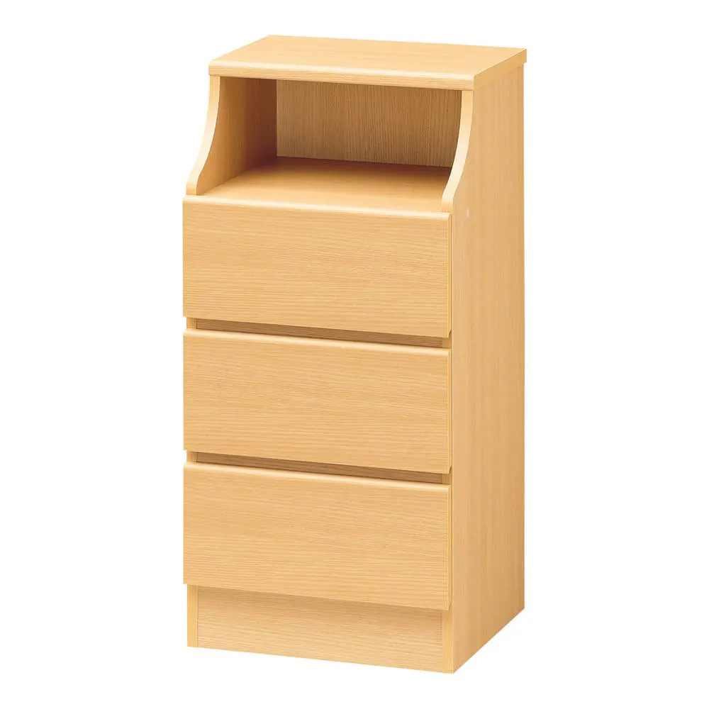 組立も簡単！ぴったりサイズがみつかるチェスト 3段・高さ91cm幅44cm リビング リビング収納 590121