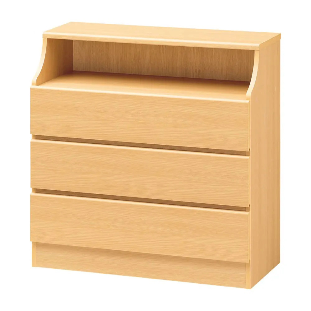 組立も簡単!ぴったりサイズがみつかるチェスト 3段・高さ91cm幅90cm リビング リビング収納 590123