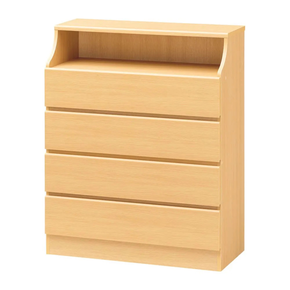 組立も簡単!ぴったりサイズがみつかるチェスト 4段・高さ112cm幅90cm リビング リビング収納 590126