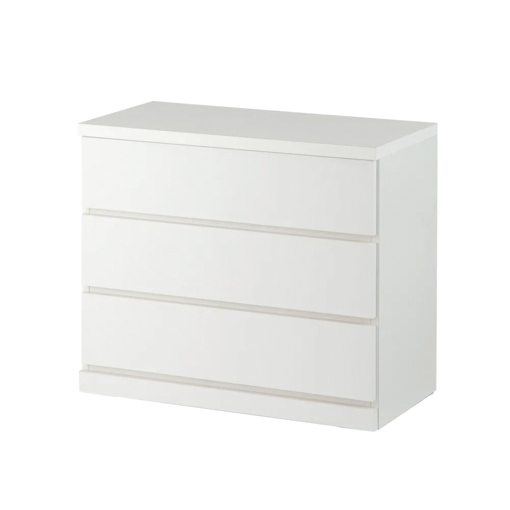 隠しキャスター付きチェスト 3段・高さ67cm幅80cm奥行40cm リビング リビング収納 590132