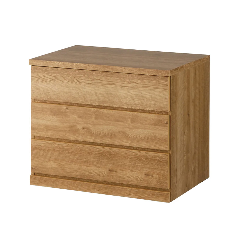 隠しキャスター付きチェスト 3段・高さ67cm幅80cm奥行55cm リビング リビング収納 590136