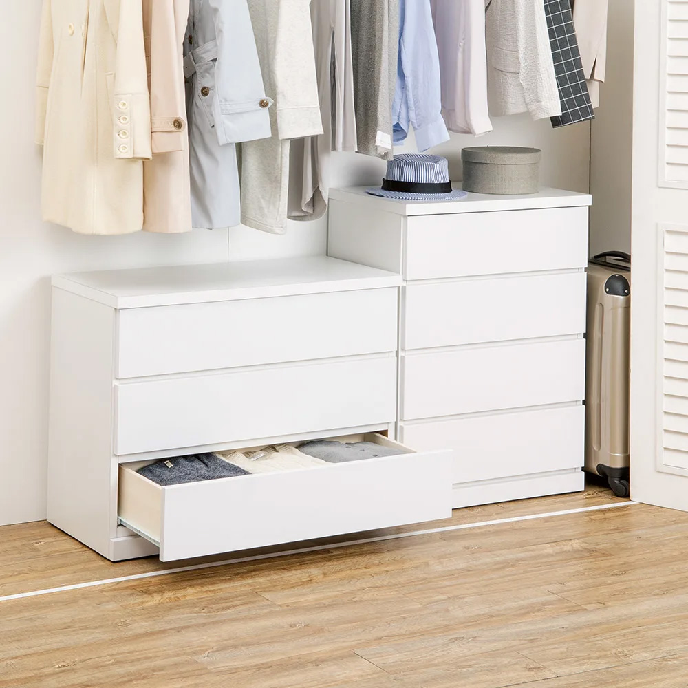 隠しキャスター付きチェスト 3段・高さ67cm幅80cm奥行55cm リビング リビング収納 590136