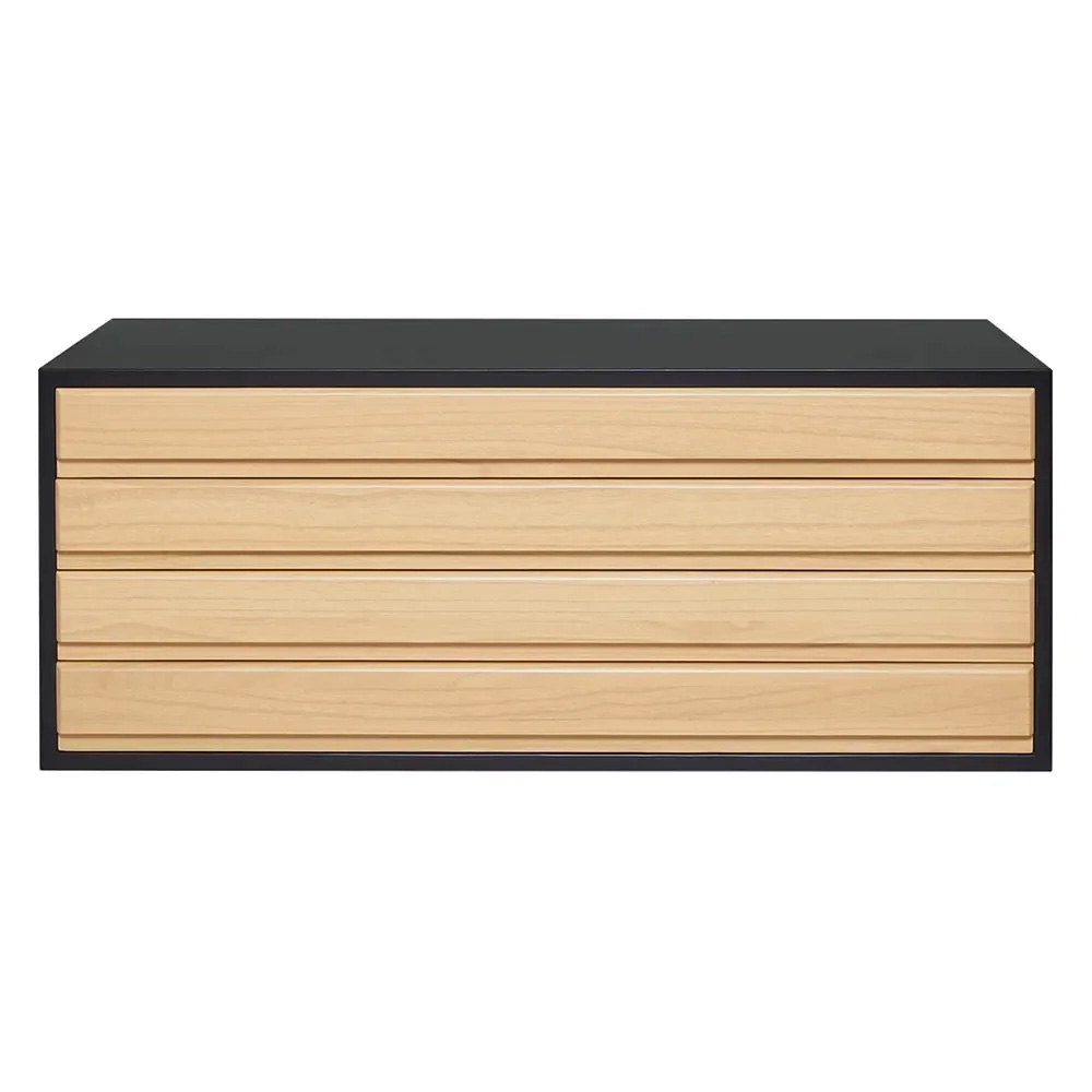 和モダン桐箪笥 着物収納4段 押入れ クローゼット収納 衣類収納 590205