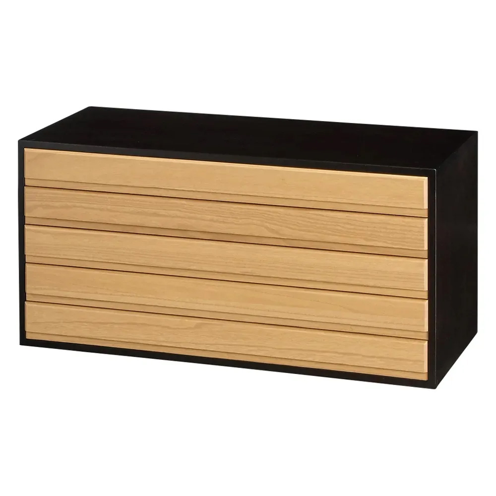 和モダン桐箪笥 着物収納5段 押入れ クローゼット収納 衣類収納 590206