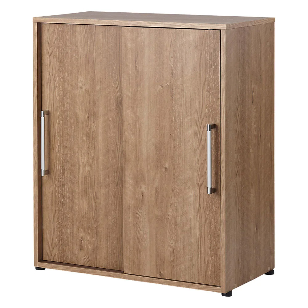 天然木調引き戸シューズボックス ロー(高さ92cm) 幅77cm奥行40cm 下駄箱 シューズボックス 玄関収納 590315