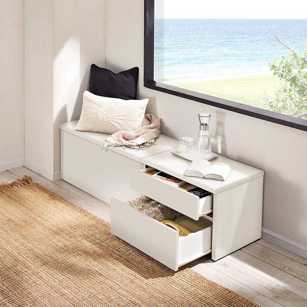 耐荷重100kg!組み立て不要 収納庫付ベンチ 引き出しタイプ・幅60cm奥行41cm 玄関周り雑貨 下駄箱 玄関収納 590322