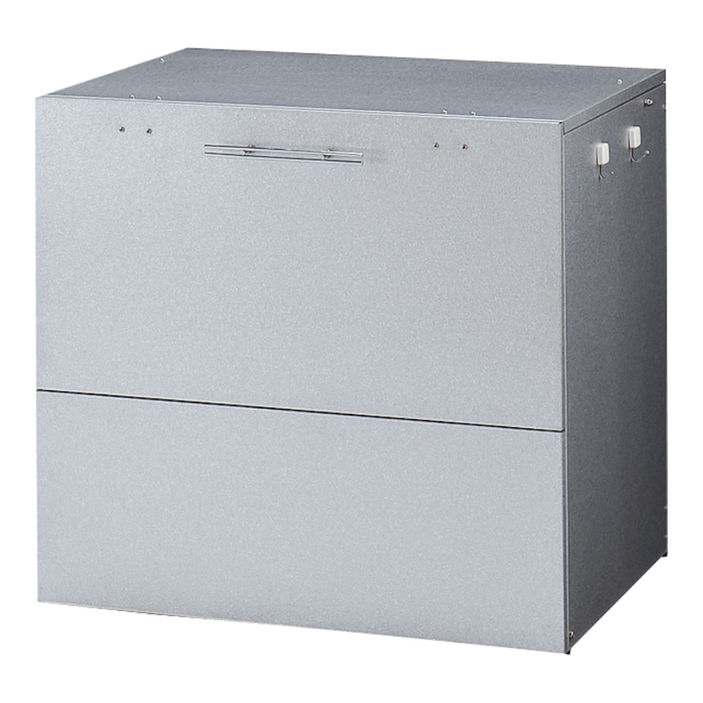 大きく開くガルバ製ゴミ保管庫 幅69奥行56cm 保管庫 590421