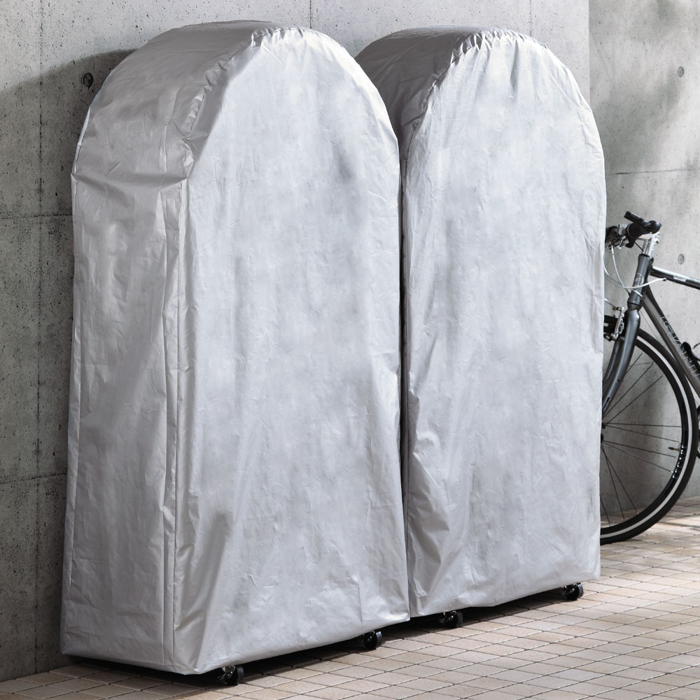 ≪大型車用(幅28cmまで)≫ 薄型タイヤラック 専用カバー2枚組 玄関 ガレージ周り 590483