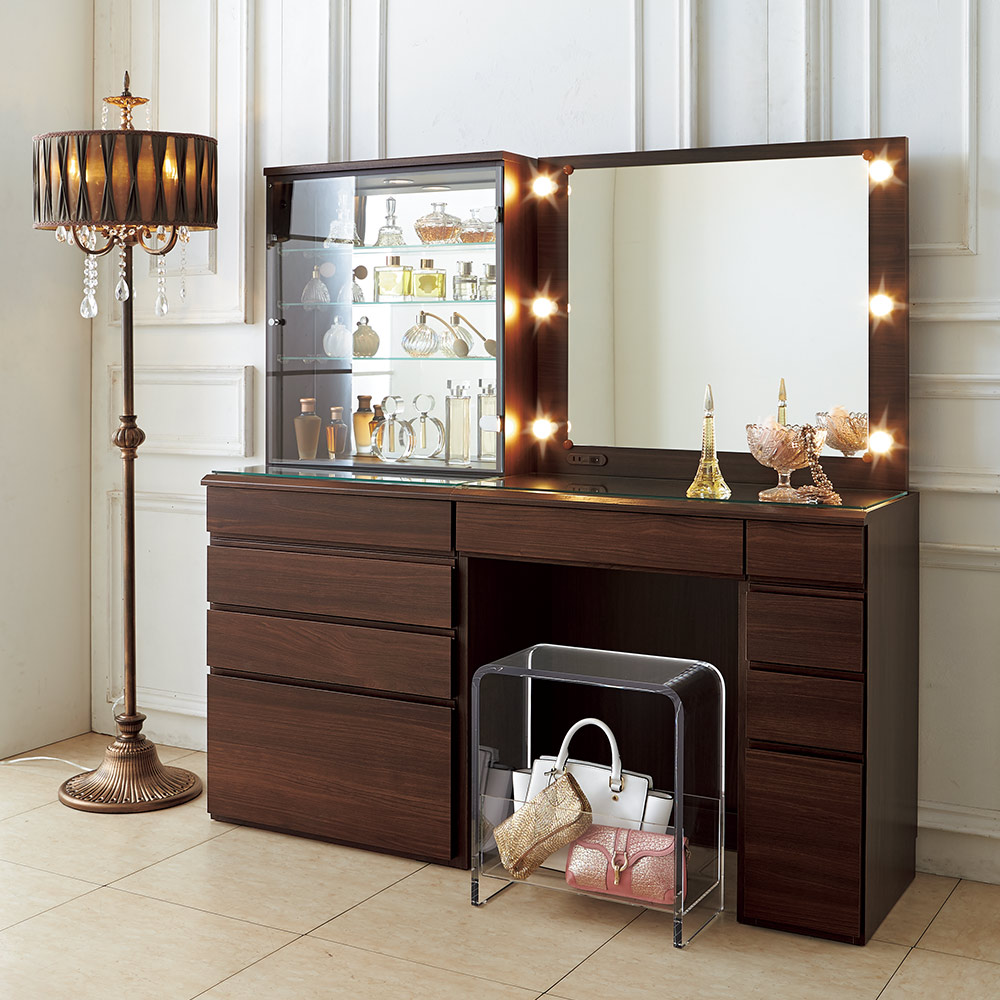 ドレッサー① LEDライト付き 楽屋ドレッサーシリーズ ドレッサー 幅78.5cm