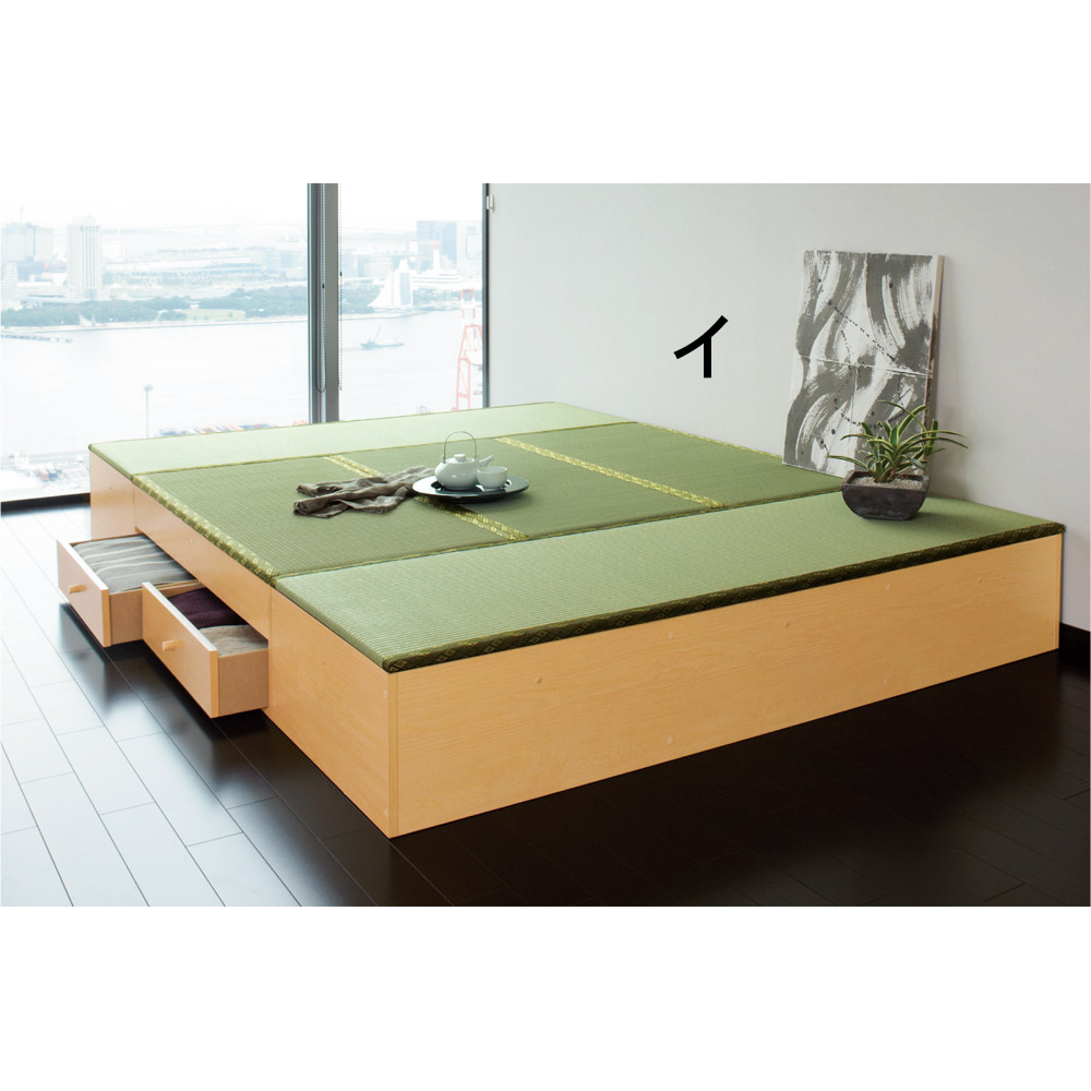 ユニット畳シリーズ 1.5畳 高さ31cm ユニットシェルフ リビング収納 585605