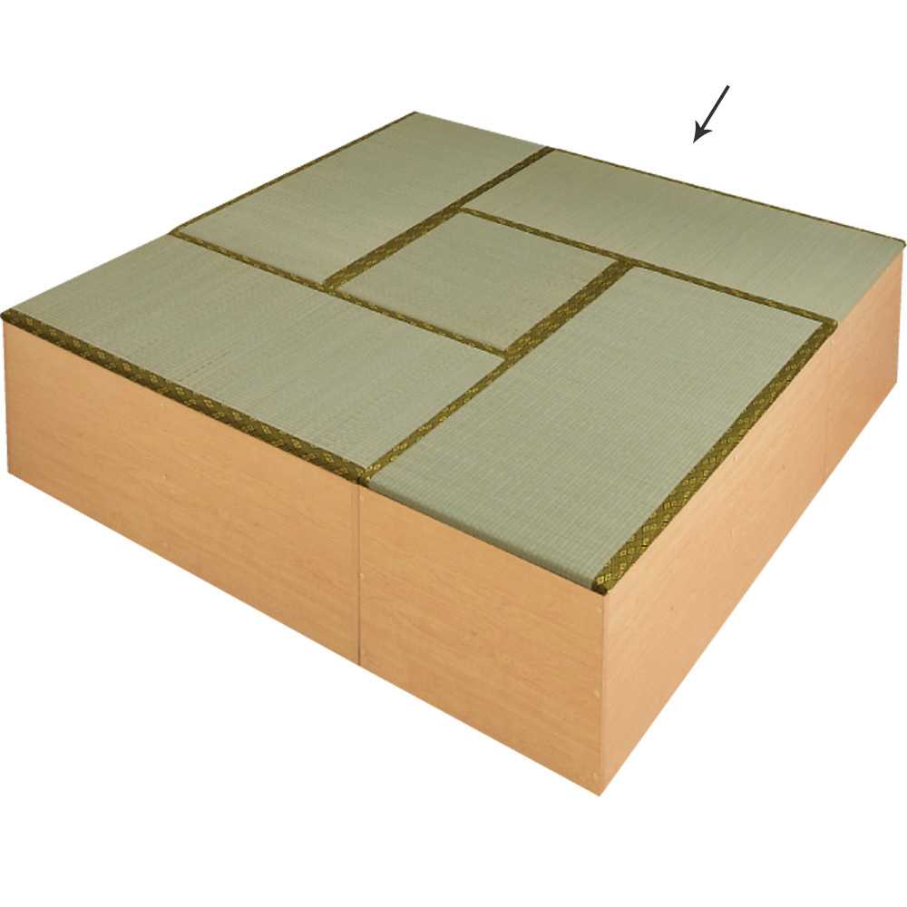 ユニット畳シリーズ お得なセット 4.5畳セット 幅180奥行180cm 高さ45cm ユニットシェルフ リビング収納 585616