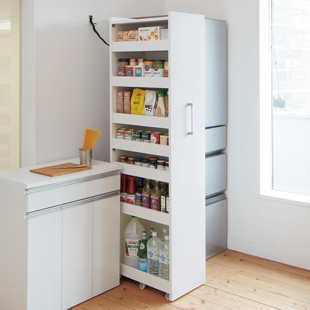 幅35奥行55cm］ 52サイズから選べる頑丈すき間ワゴン 完成品 日本製