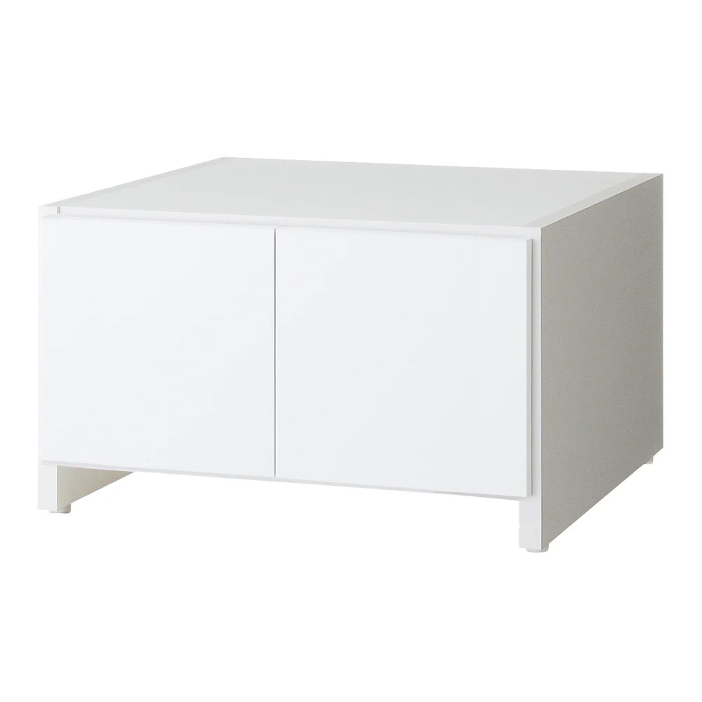 組立不要 光沢仕上げ冷蔵庫上置き 奥行55高さ35.5cm 冷蔵庫周り収納 キッチン用品収納 586916