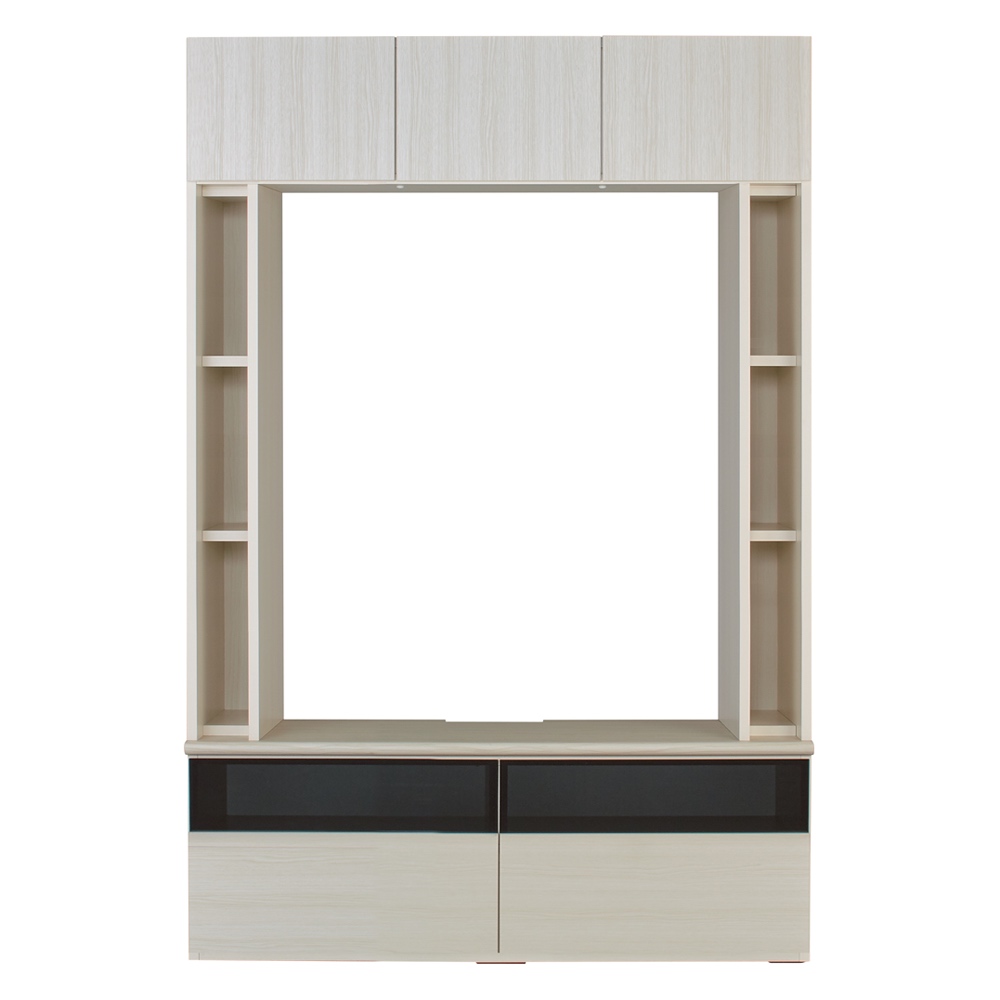 薄型壁面収納テレビ台 幅120高さ180cm 天板高さ42cmタイプ 壁面収納テレビ台 テレビ台 テレビボード 587927