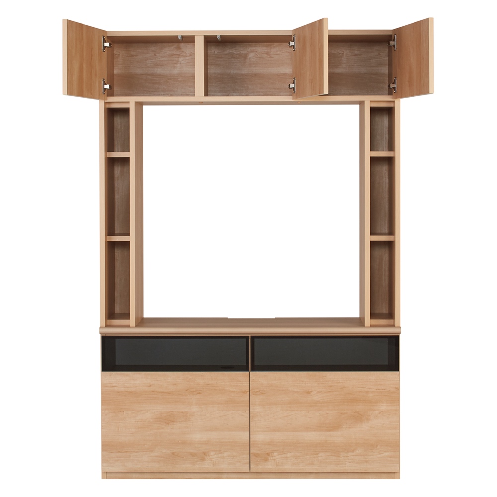 薄型壁面収納テレビ台 幅120高さ180cm 天板高さ62cmタイプ 壁面収納テレビ台 テレビ台 テレビボード 587933