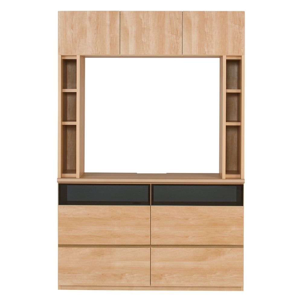 薄型壁面収納テレビ台 幅120高さ180cm 天板高さ72cmタイプ 壁面収納テレビ台 テレビ台 テレビボード 587936