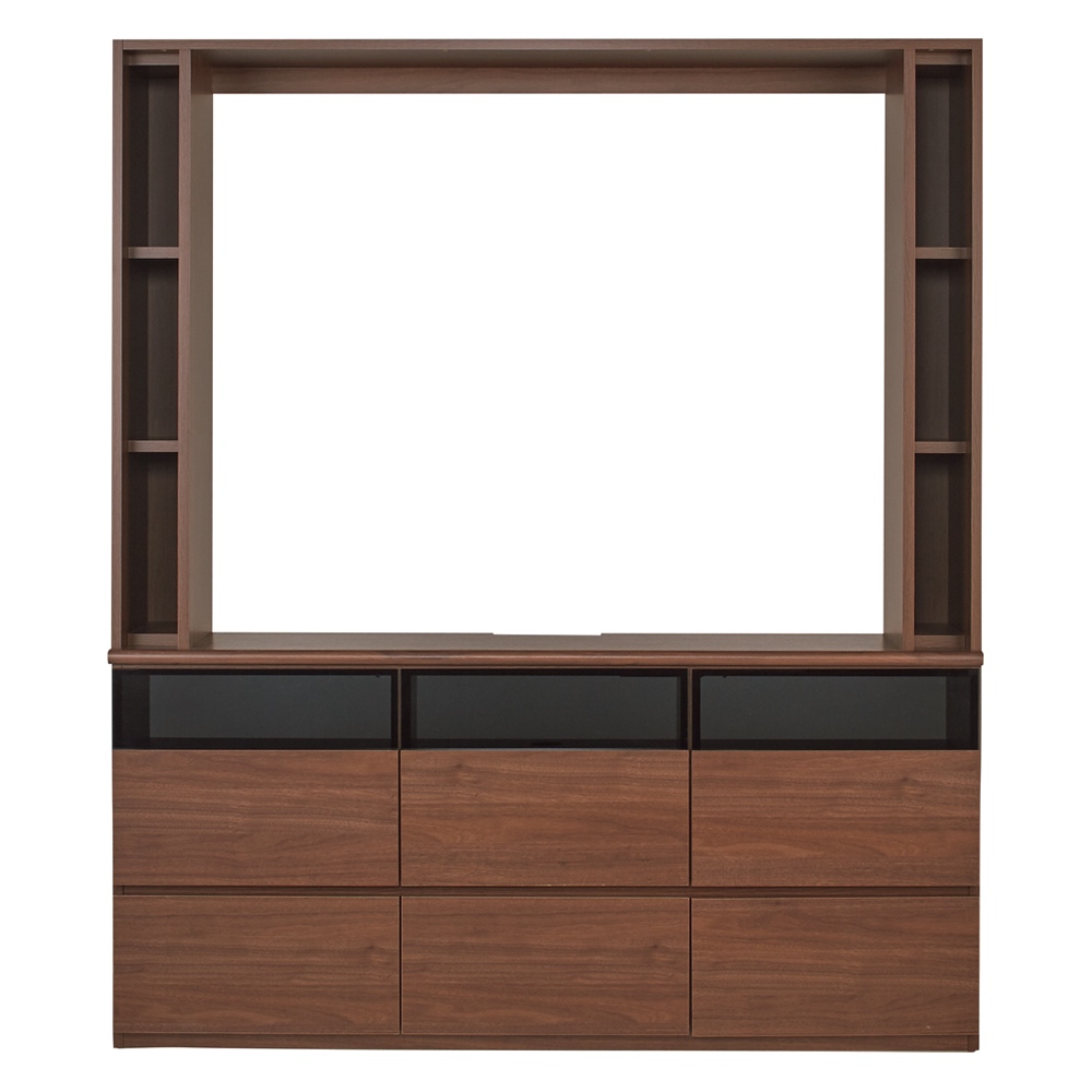 薄型壁面収納テレビ台 幅155高さ180cm 天板高さ72cmタイプ 壁面収納テレビ台 テレビ台 テレビボード 587937