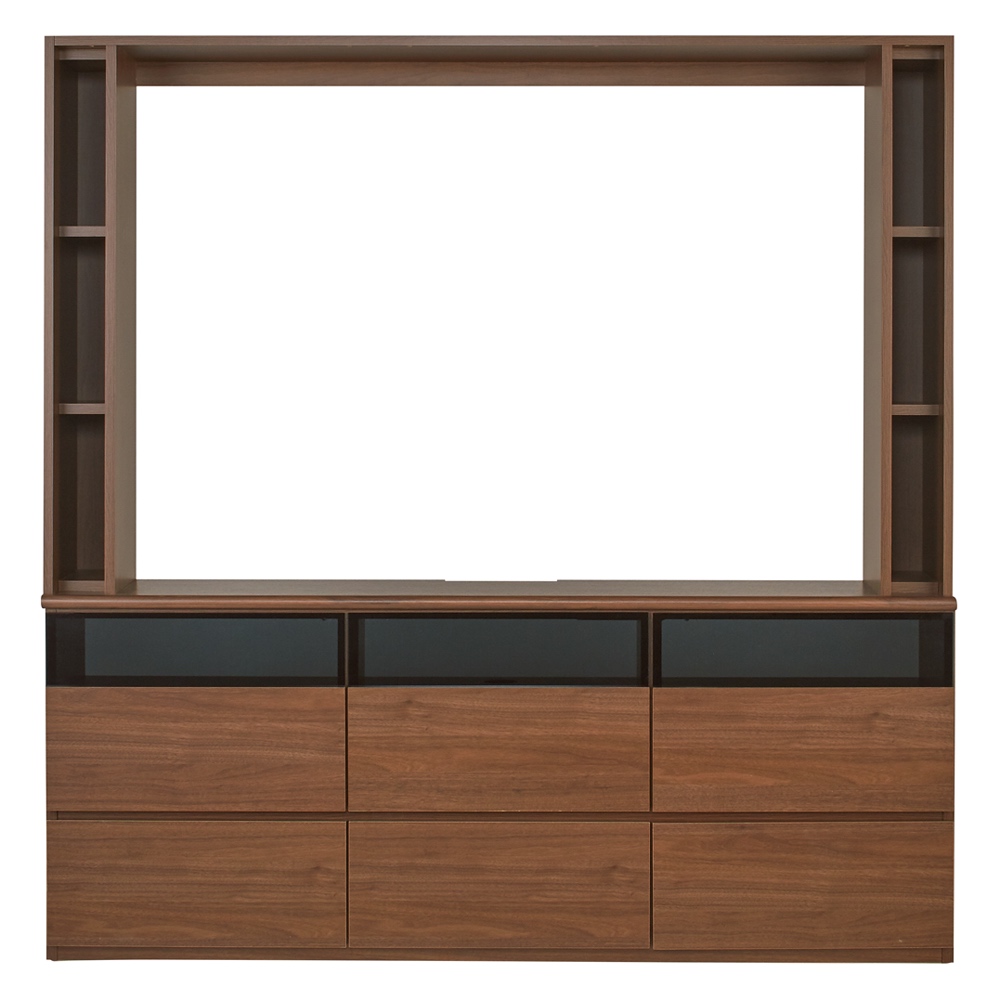 薄型壁面収納テレビ台 幅180高さ180cm 天板高さ72cmタイプ 壁面収納テレビ台 テレビ台 テレビボード 587938