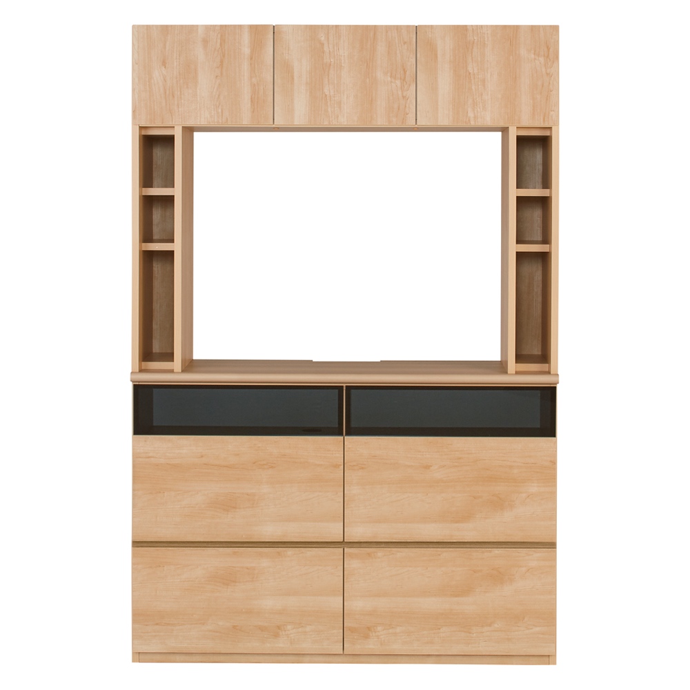 薄型壁面収納テレビ台 幅120高さ180cm 天板高さ82cmタイプ 壁面収納テレビ台 テレビ台 テレビボード 587939