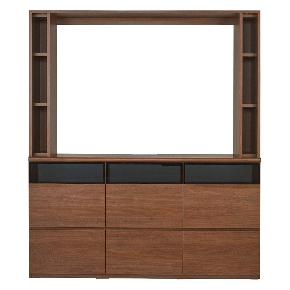 薄型壁面収納テレビ台 幅155高さ180cm 天板高さ82cmタイプ 壁面収納テレビ台 テレビ台 テレビボード 587940