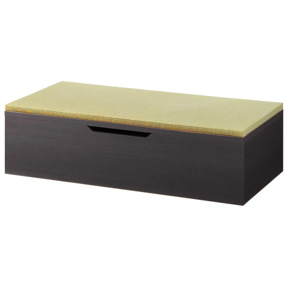 跳ね上げ式収納ユニット畳 ヘリ無しミニ1畳 高さ33cm ユニットシェルフ リビング収納 587973