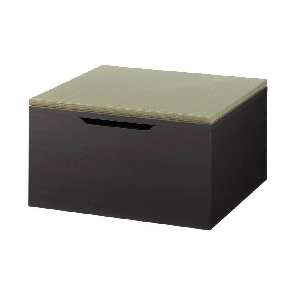 跳ね上げ式収納ユニット畳 ヘリ無しミニ半畳 高さ45cm ユニットシェルフ リビング収納 587980