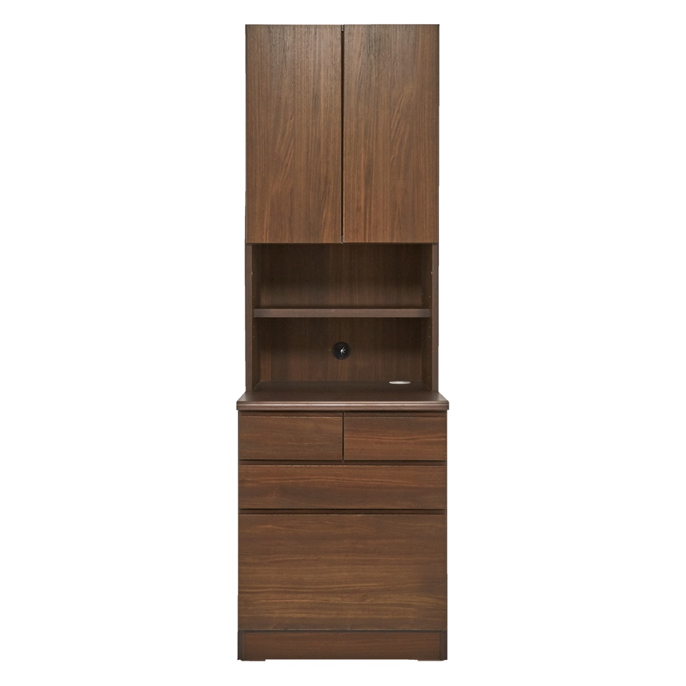 書斎壁面収納シリーズ 収納庫 オープン引き出しタイプ 幅58cm CD DVDラック 本棚 ラック シェルフ 588302