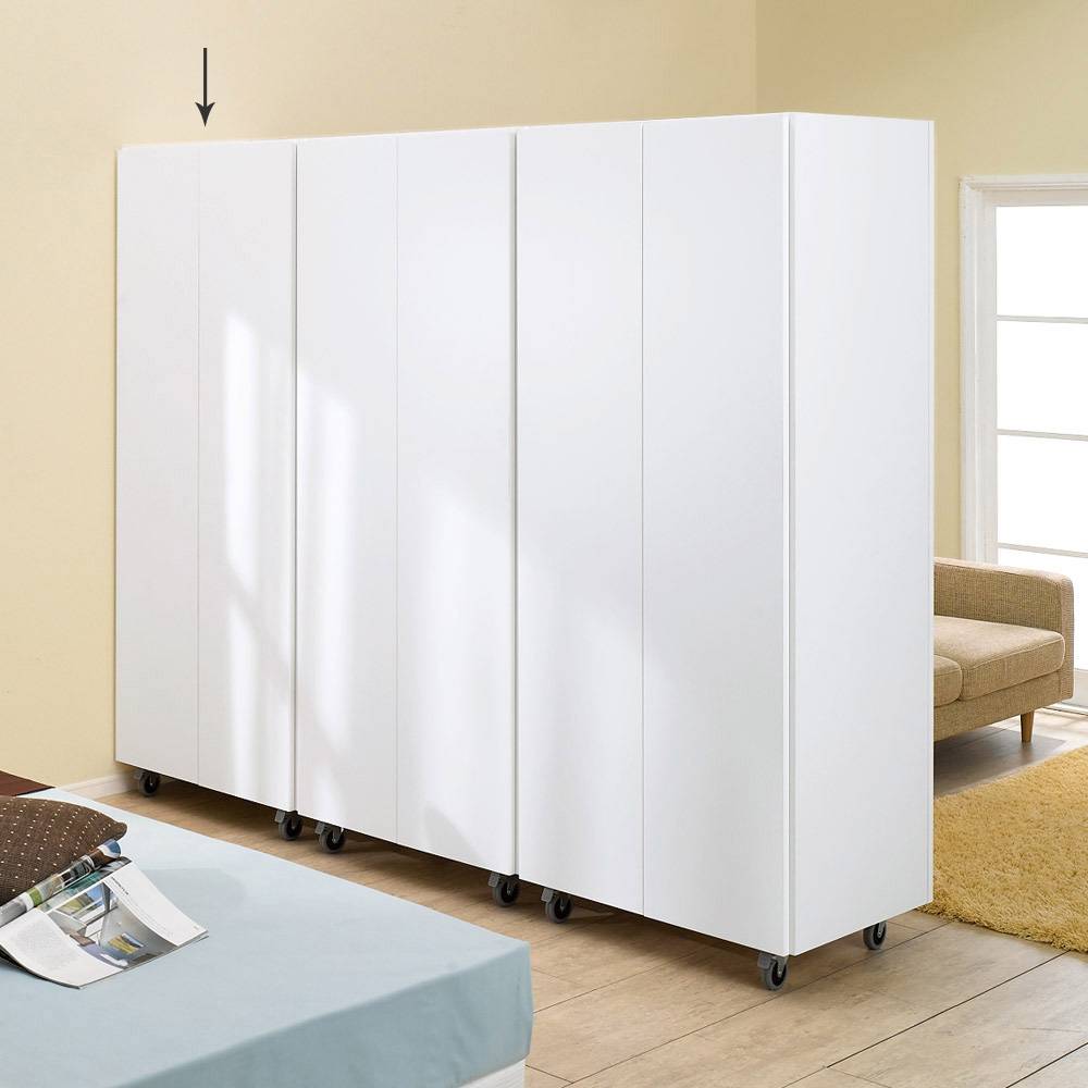 ブルックリン風間仕切り収納 ハンガー＆棚 幅90cm ディノス