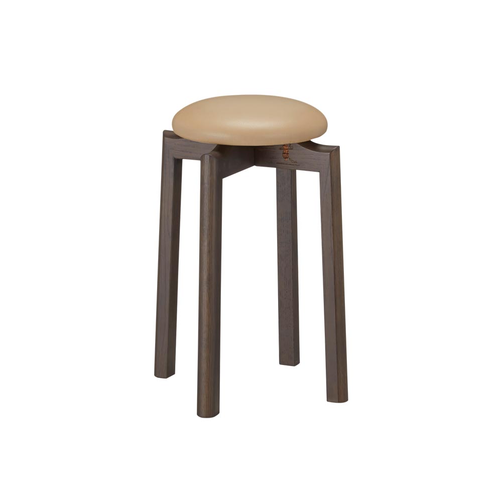 北海道産材 マッシュルームスツール 高さ43cm ［匠工芸・たくみこうげい］ カウンターチェア 椅子 チェア 626208