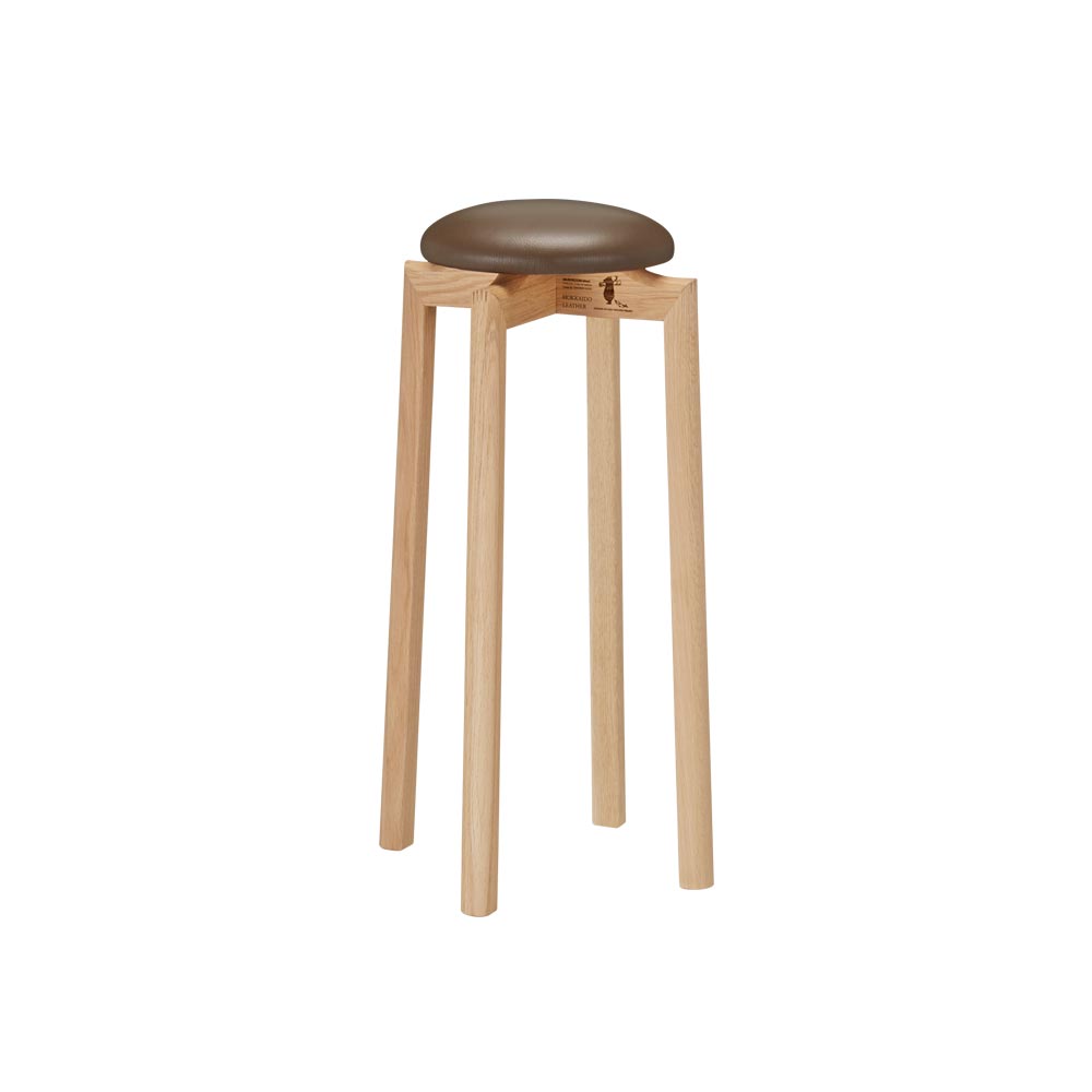 北海道産材 マッシュルームスツール 高さ60cm ［匠工芸・たくみこうげい］ カウンターチェア 椅子 チェア 626257