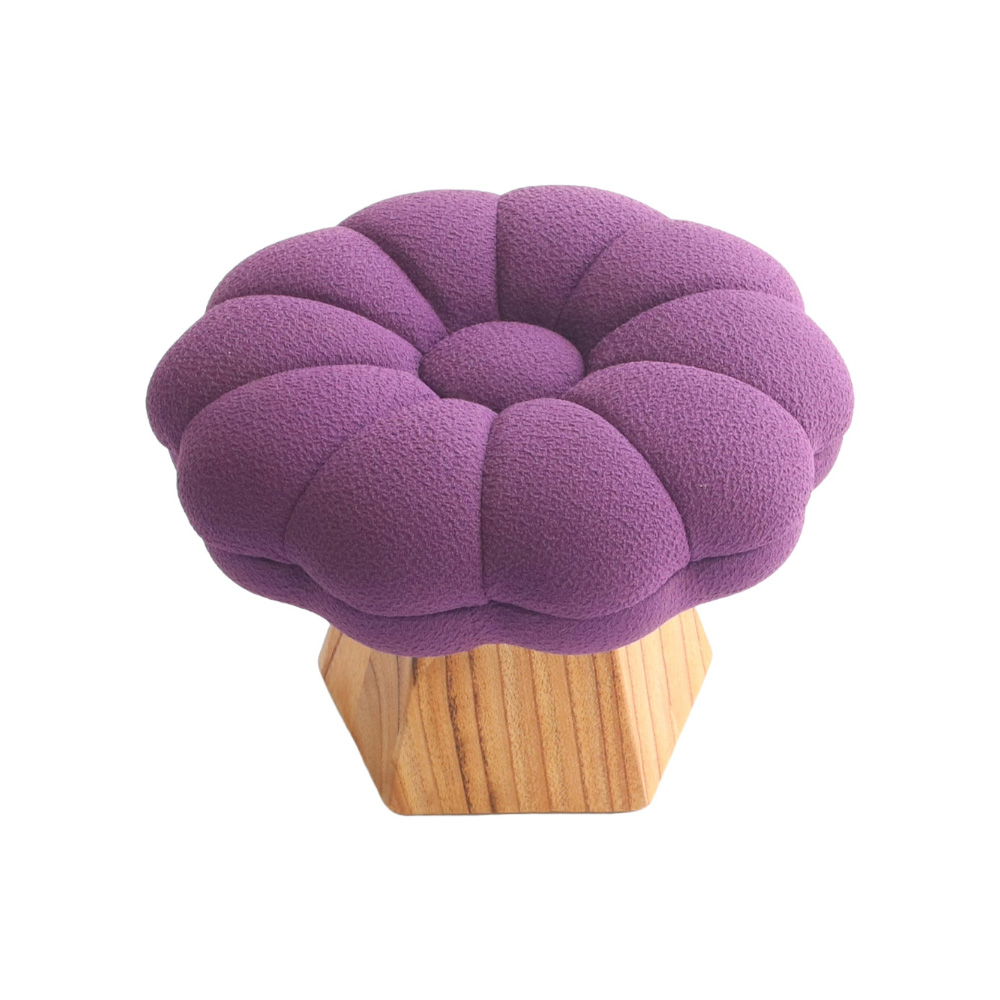 センダン天然木モナカ正座椅子 菊 高さ18cm・19cm幅26cm奥行26cm スツール 丸椅子 椅子 チェア 626373