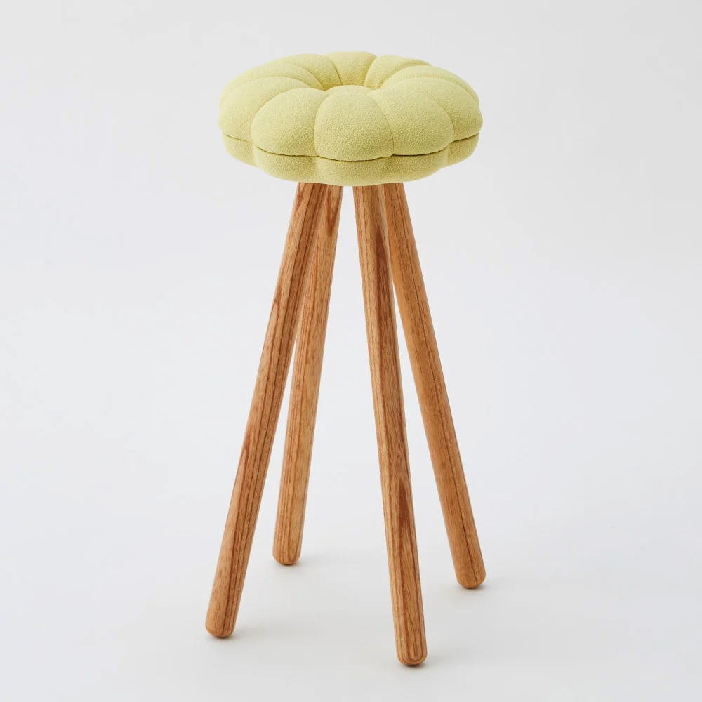 センダン天然木モナカシリーズ スツール 菊 ハイタイプ 高さ55cm幅32cm奥行32cm カウンターチェア 椅子 チェア 626379