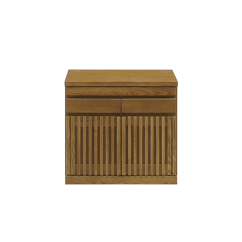 格子天然木仏壇キャビネット 高さ56cm キャビネット リビングボード リビング収納 626522