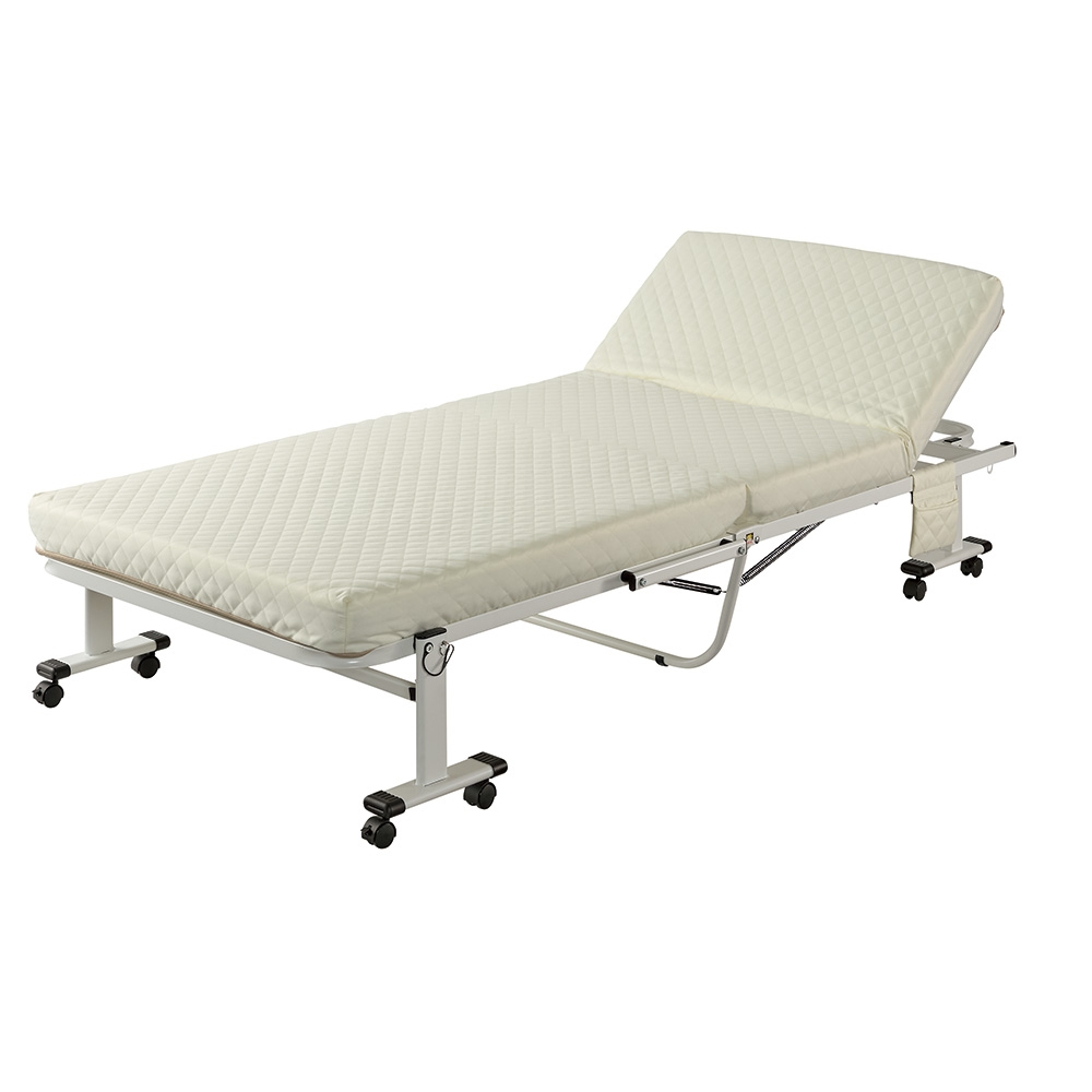 組立不要 立ち座りしやすい折りたたみリクライニングベッド リクライニングベッド ベッド 626811