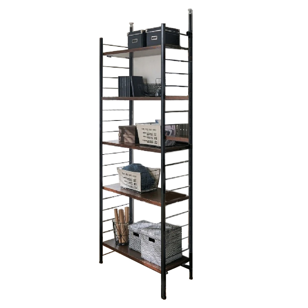 突っ張り式高さ調節シリーズ シェルフラック 幅90奥行40cm 突っ張り収納 ラック 本棚 シェルフ 627006