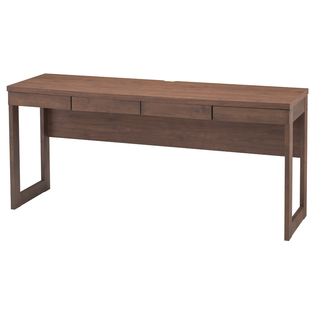 アルダー天然木 アールデザインデスクシリーズ デスク・幅180.5cm オフィス 事務 書斎机 机 627014