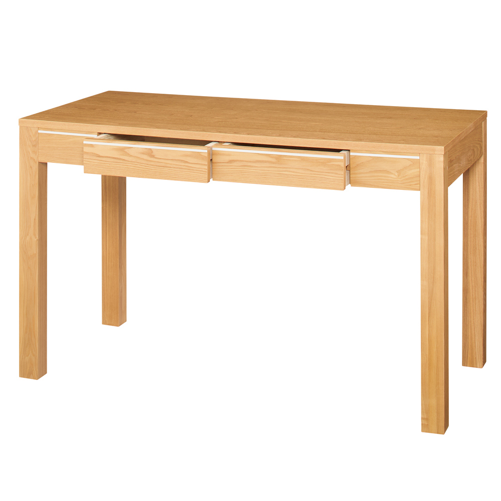 天然木アルミラインシリーズ デスク 幅120cm オフィス 事務 書斎机 机 627102