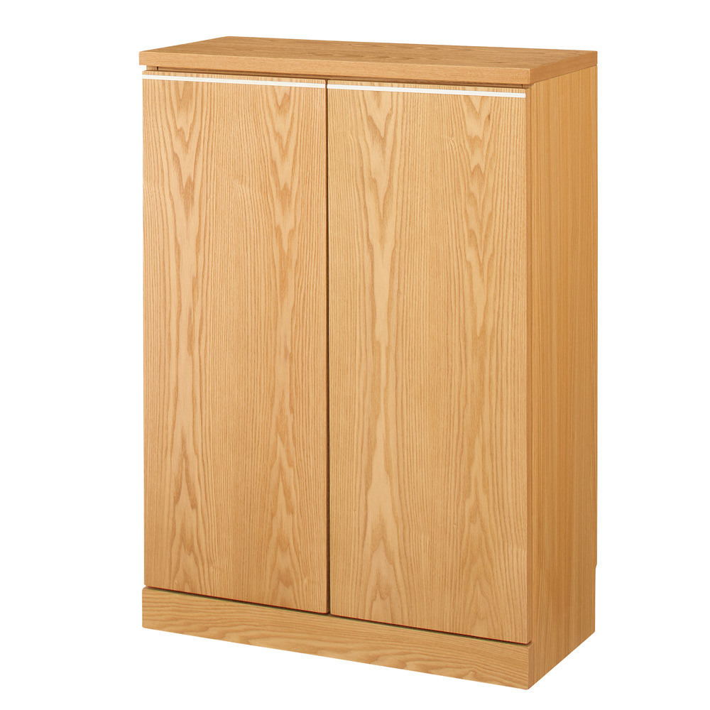 天然木アルミラインシリーズ キャビネット 2枚扉 キャビネット リビングボード リビング収納 627106