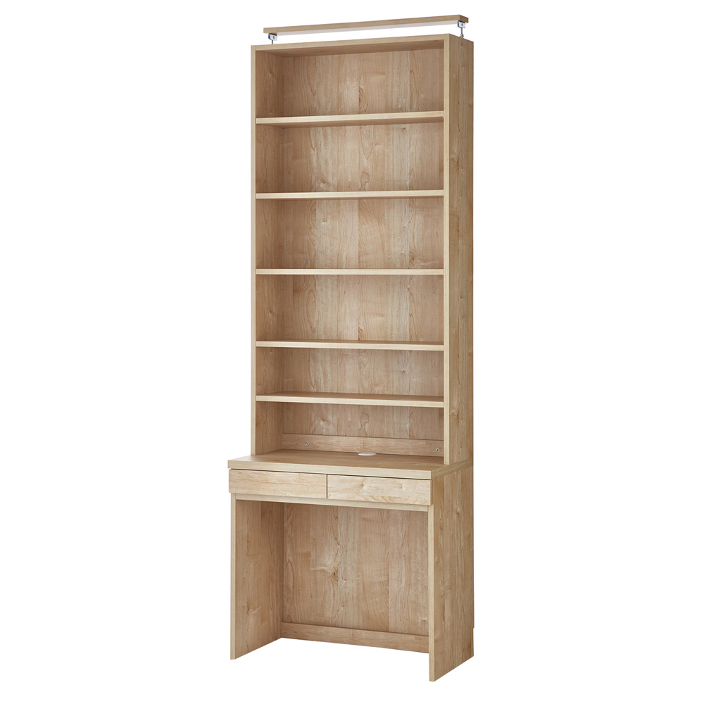 ホームライブラリーシリーズ デスク 幅80cm 突っ張りタイプ オフィス 事務 書斎机 ホームオフィス家具 627113