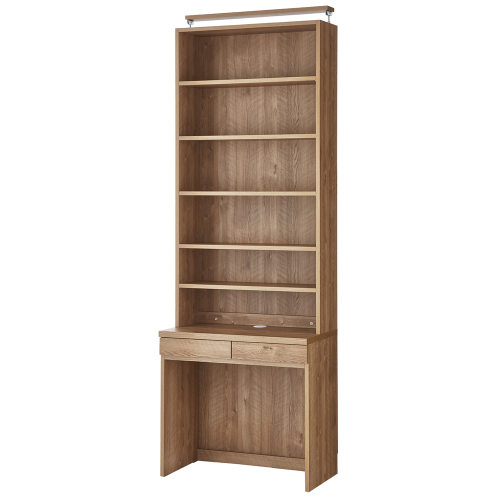 ホームライブラリーシリーズ デスク 幅80cm 突っ張りタイプ オフィス 事務 書斎机 ホームオフィス家具 627113