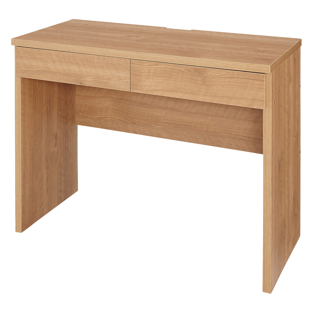 天然木調 配線すっきりデスクシリーズ デスク・幅90奥行45cm オフィス 事務 書斎机 机 627201