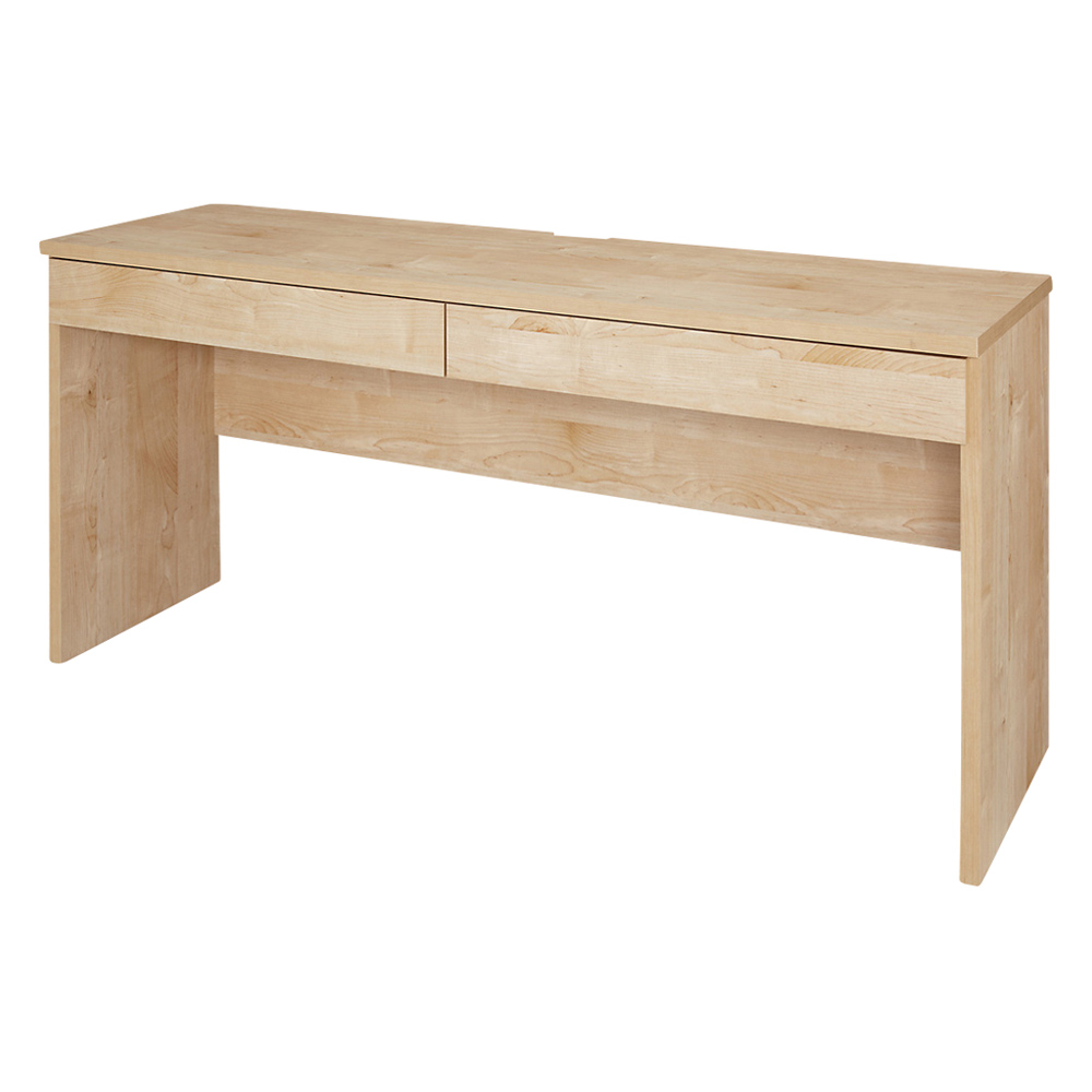 天然木調 配線すっきりデスクシリーズ デスク・幅150奥行45cm オフィス 事務 書斎机 机 627203