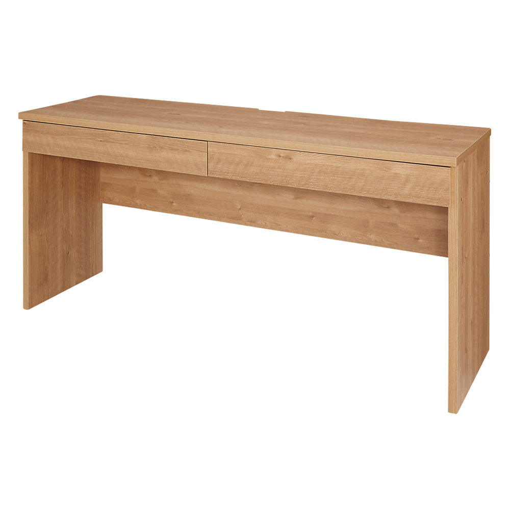 天然木調 配線すっきりデスクシリーズ デスク・幅150奥行45cm オフィス 事務 書斎机 机 627203